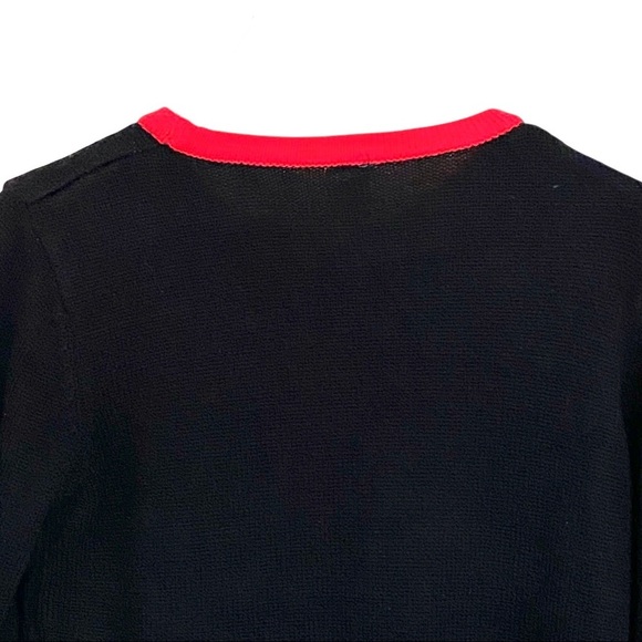 Holiday Time Black Christmas Sweater Christmas Tree Design Size S/CH (4-6) - Picture 4 of 6